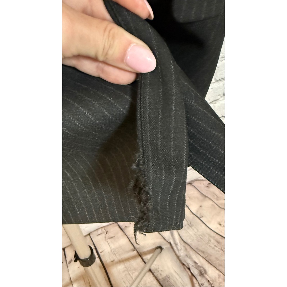 Rails JAC Charcoal Pinstripe Blazer Double Breasted‎ Large NWT Damaged - Picture 4 of 7